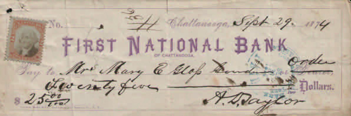 1st National Bank 9-29-1874